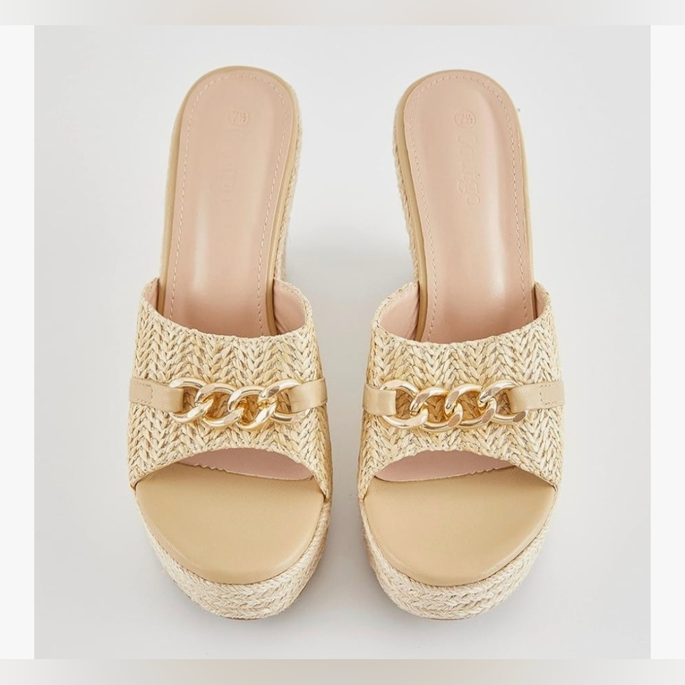 Coutgo Women's Wedge Sandals #754 NWOB - Picture 10 of 12